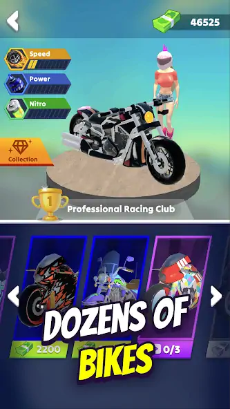 Скачать Wild Wheels: Мото гонки 3D [MOD Бесконечные монеты] на Андроид