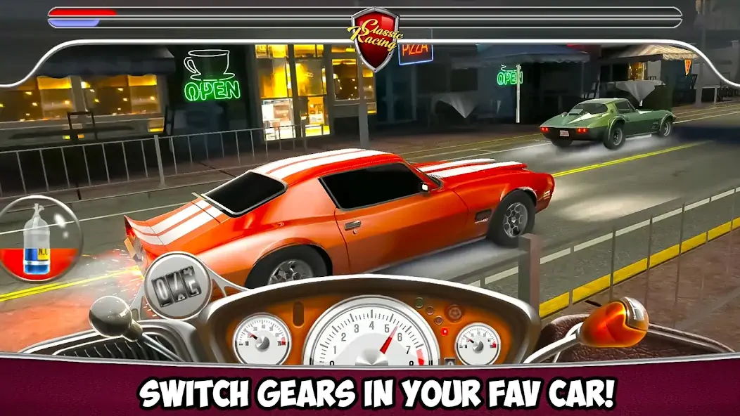 Скачать Classic Drag Racing Car Game [MOD Много монет] на Андроид