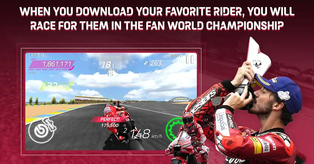 Скачать MotoGP Racing '22 [MOD Бесконечные монеты] на Андроид