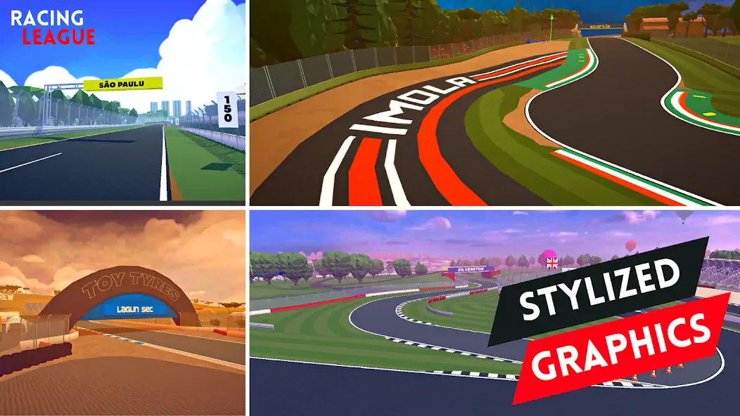 Скачать Racing League: 3D Race Offline [MOD Бесконечные монеты] на Андроид