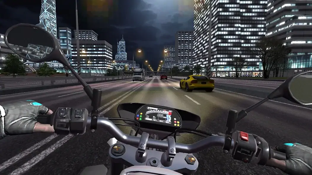 Скачать Traffic Bike Driving Simulator [MOD Много монет] на Андроид