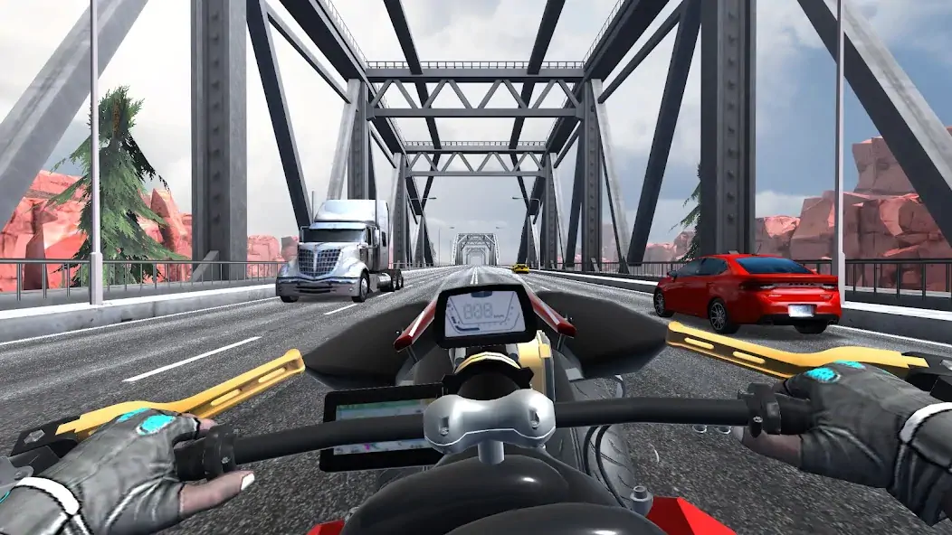 Скачать Traffic Bike Driving Simulator [MOD Много монет] на Андроид