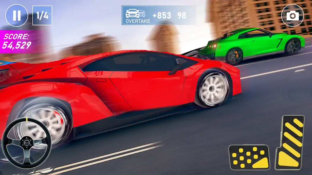 Скачать Traffic Racer Traffic Games [MOD Много монет] на Андроид