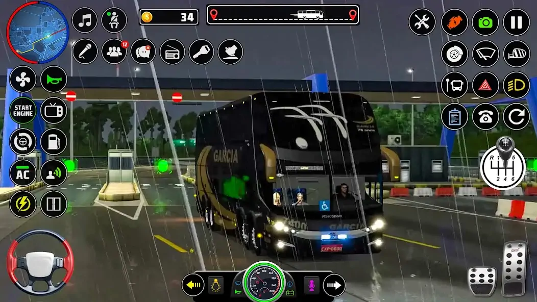 Скачать Public Coach Bus Driving Game [MOD Много денег] на Андроид