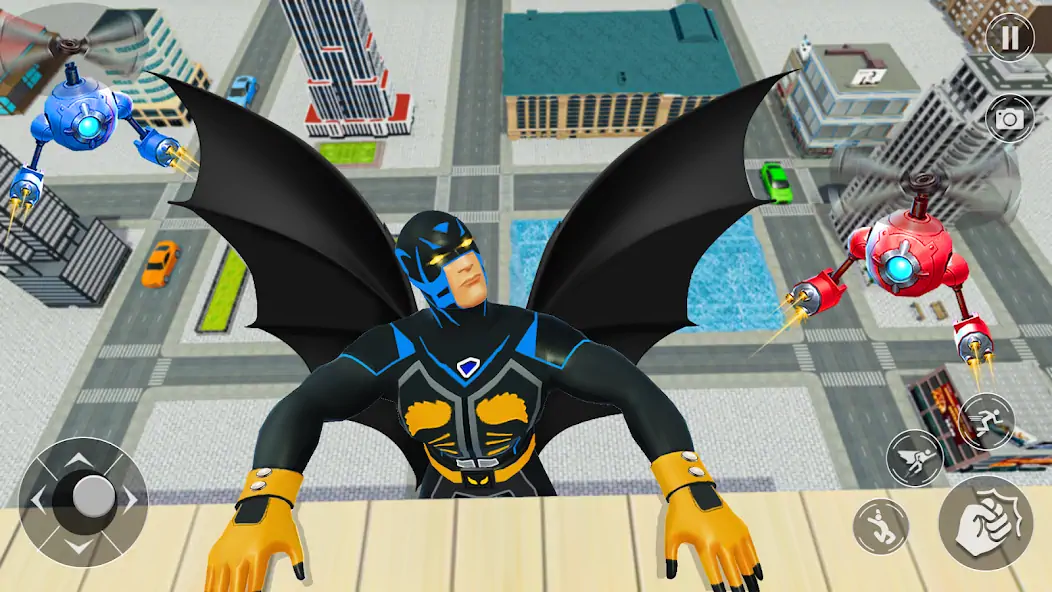 Скачать Flying Bat Robot Car Transform [MOD Много денег] на Андроид