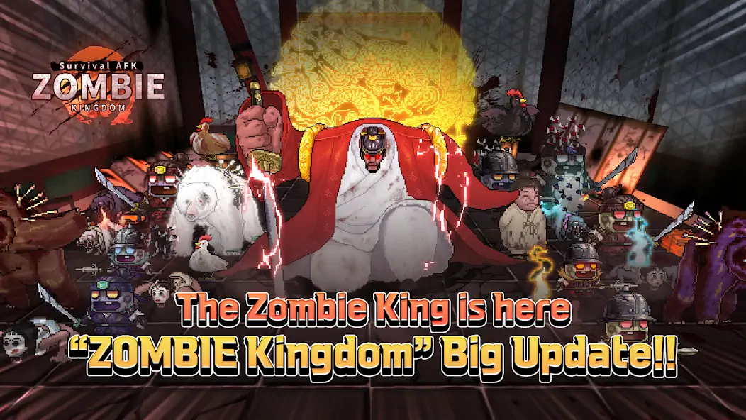 Скачать ZOMBIE Kingdom : Survival AFK [MOD Много денег] на Андроид