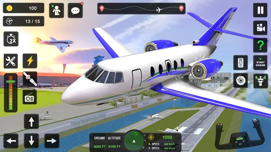 Скачать City Pilot Cargo Plane Games [MOD Бесконечные монеты] на Андроид