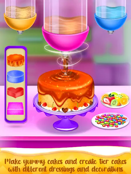 Скачать Cake Maker Cooking Cake Games [MOD Много монет] на Андроид