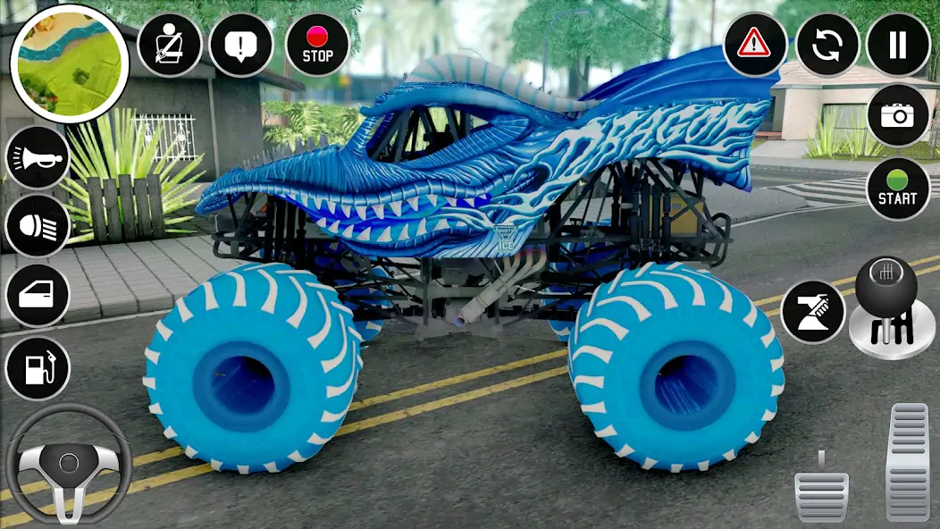 Скачать 4x4 Monster Truck Stunt Games [MOD Бесконечные монеты] на Андроид