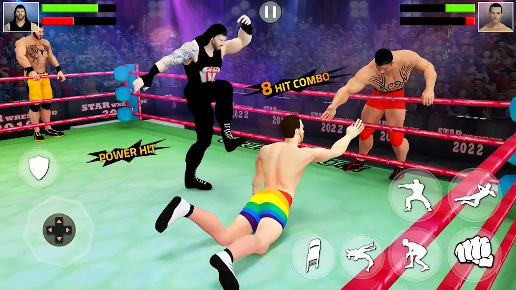 Скачать Tag Team Wrestling Game [MOD Много монет] на Андроид