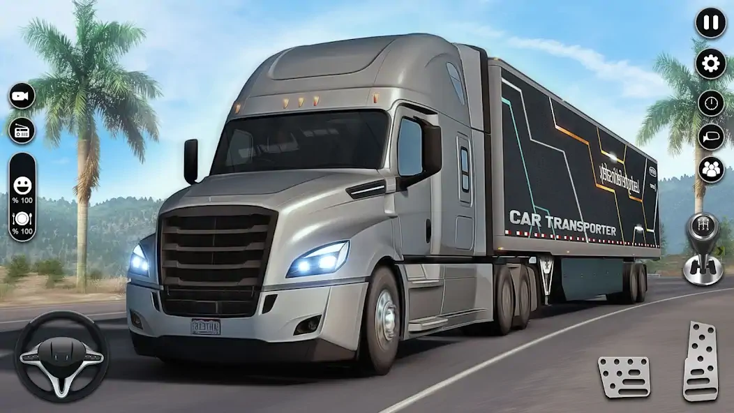 Скачать Car Transport Truck Games Sim [MOD Бесконечные монеты] на Андроид