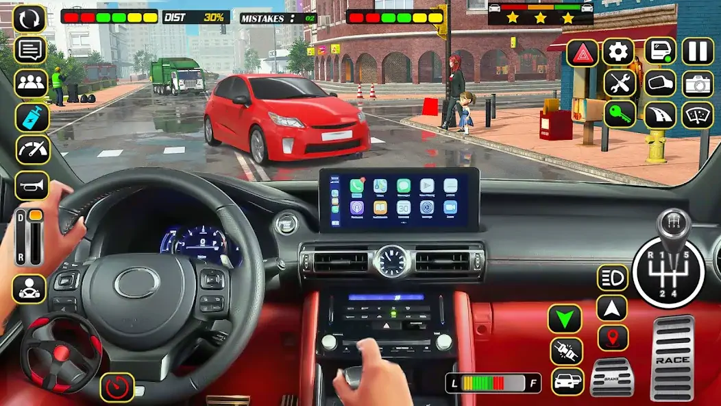 Скачать Driving School City Car Games [MOD Много денег] на Андроид