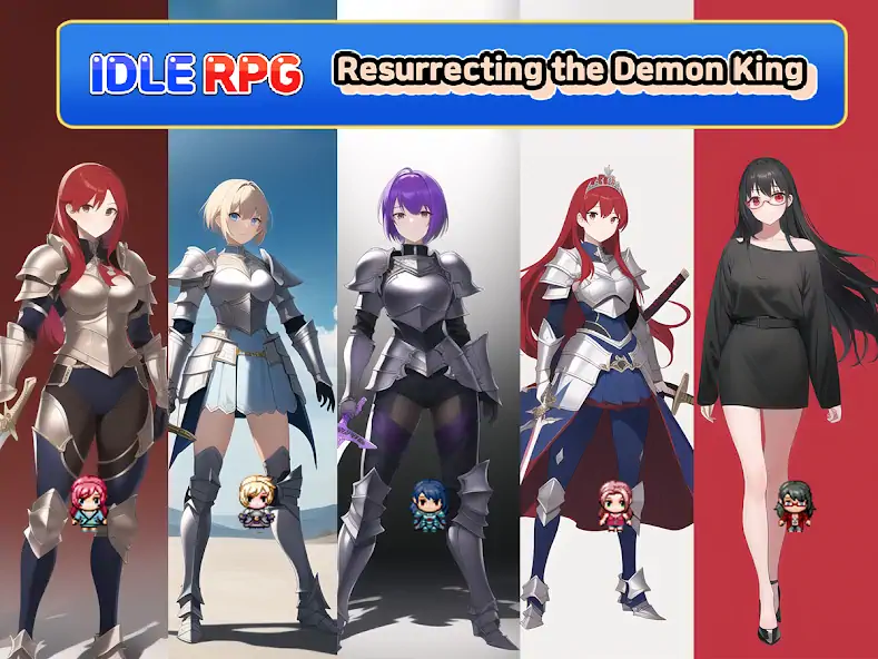 Скачать Idle RPG : Reviving Demon King [MOD Много монет] на Андроид