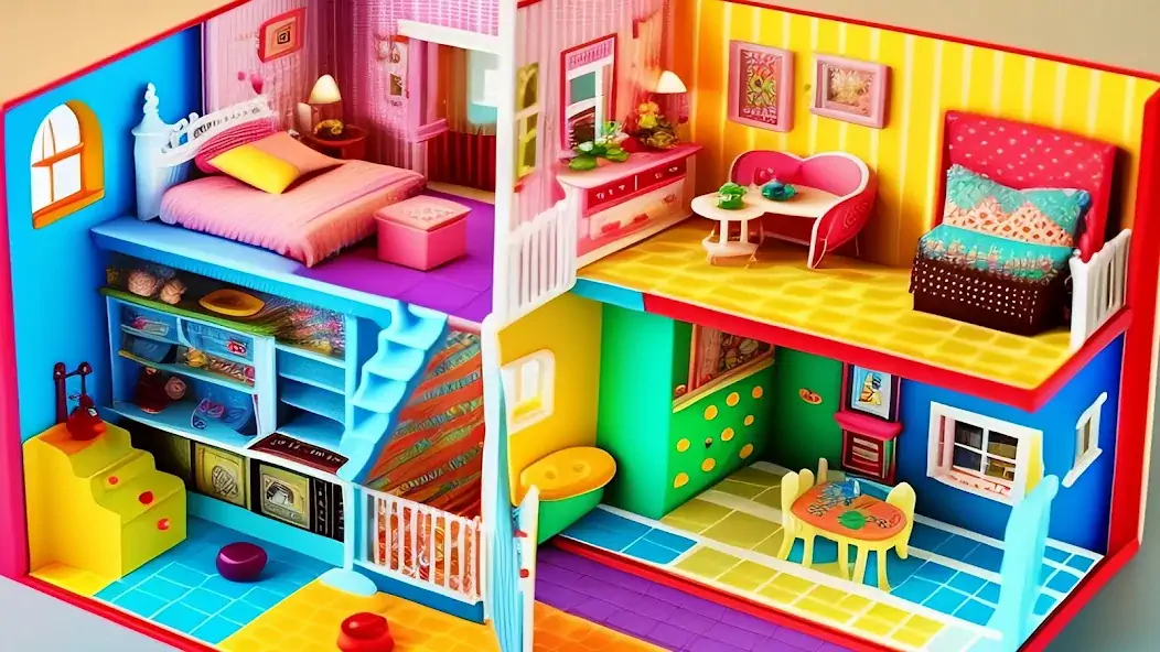 Скачать Doll House Design Doll Games [MOD Много монет] на Андроид