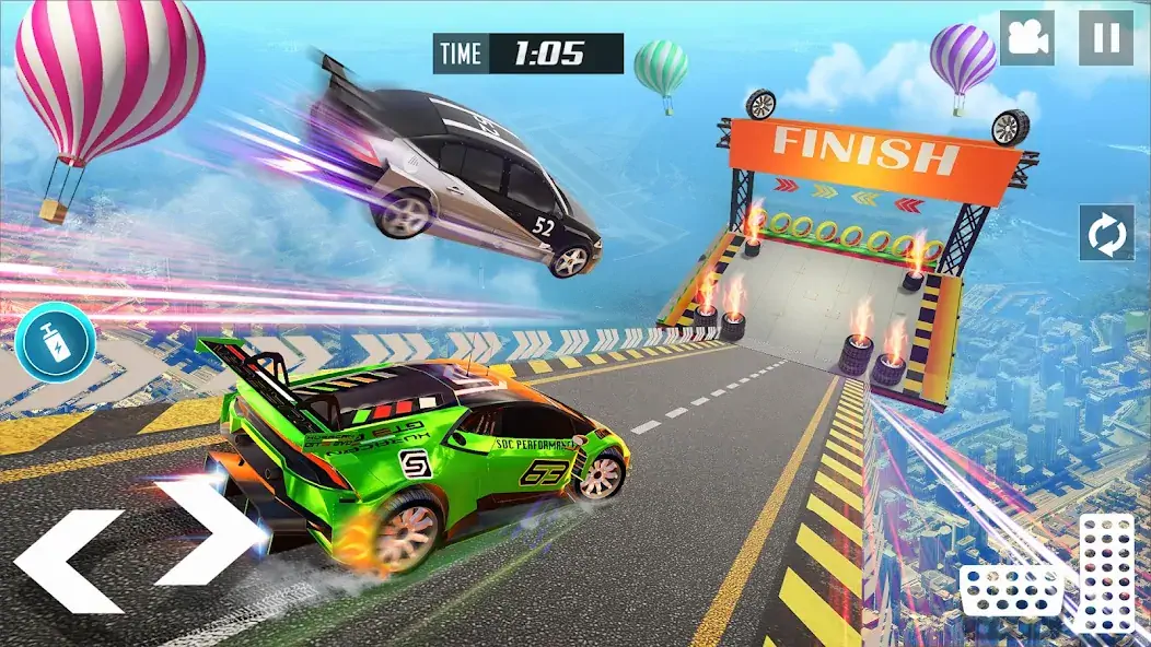 Скачать GT Car Stunt Race: Mega Ramps [MOD Много денег] на Андроид