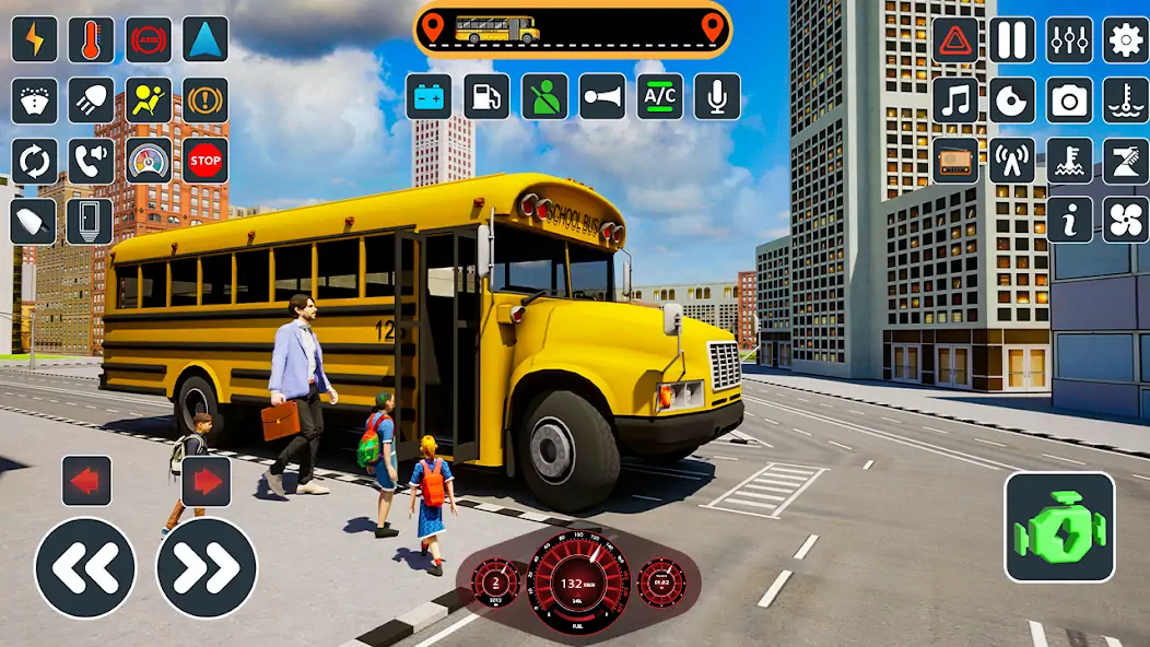 Скачать School Bus Simulator Bus Game [MOD Много денег] на Андроид