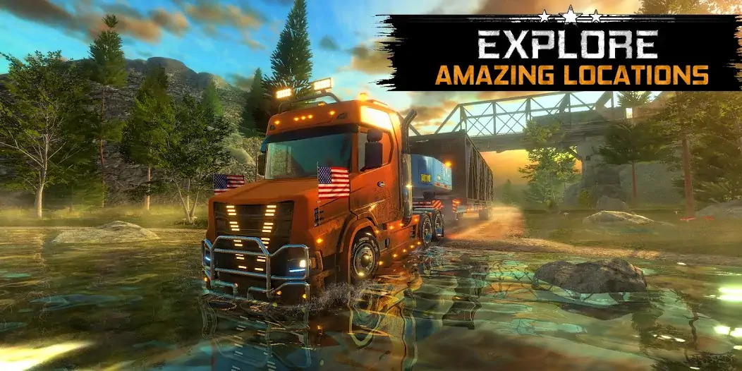 Скачать Truck Simulator USA Revolution [MOD Много денег] на Андроид