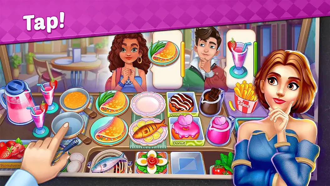 Скачать My Cafe Shop : Cooking Games [MOD Много денег] на Андроид