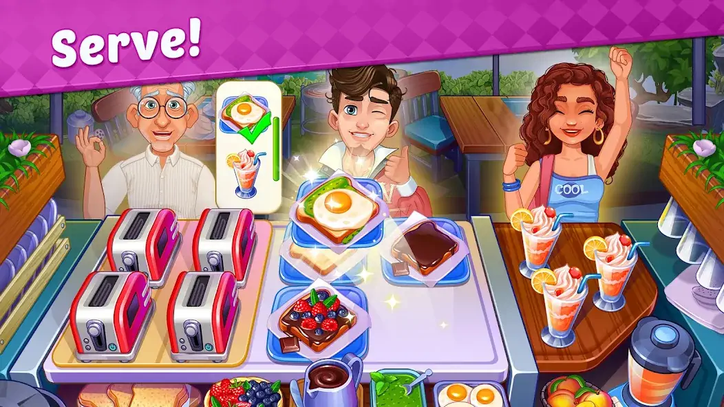 Скачать My Cafe Shop : Cooking Games [MOD Много денег] на Андроид