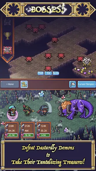 Скачать Cave Heroes:Idle Dungeon Crawl [MOD Много денег] на Андроид