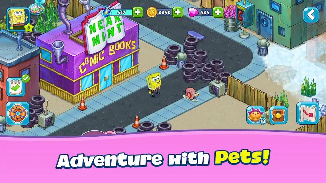 Скачать SpongeBob Adventures: In A Jam [MOD Бесконечные деньги] на Андроид