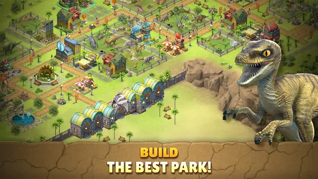 Скачать Jurassic Dinosaur: Park Game [MOD Много денег] на Андроид