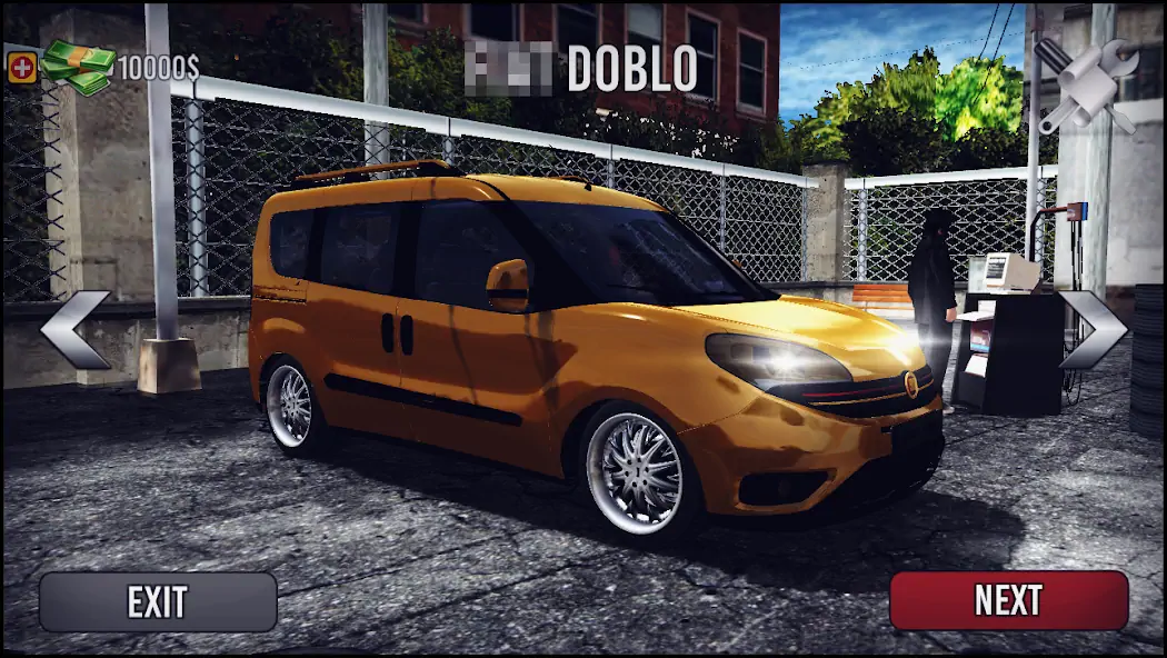 Скачать Doblo Drift Simulator [MOD Много монет] на Андроид