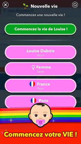 Скачать BitLife Français [MOD Бесконечные монеты] на Андроид