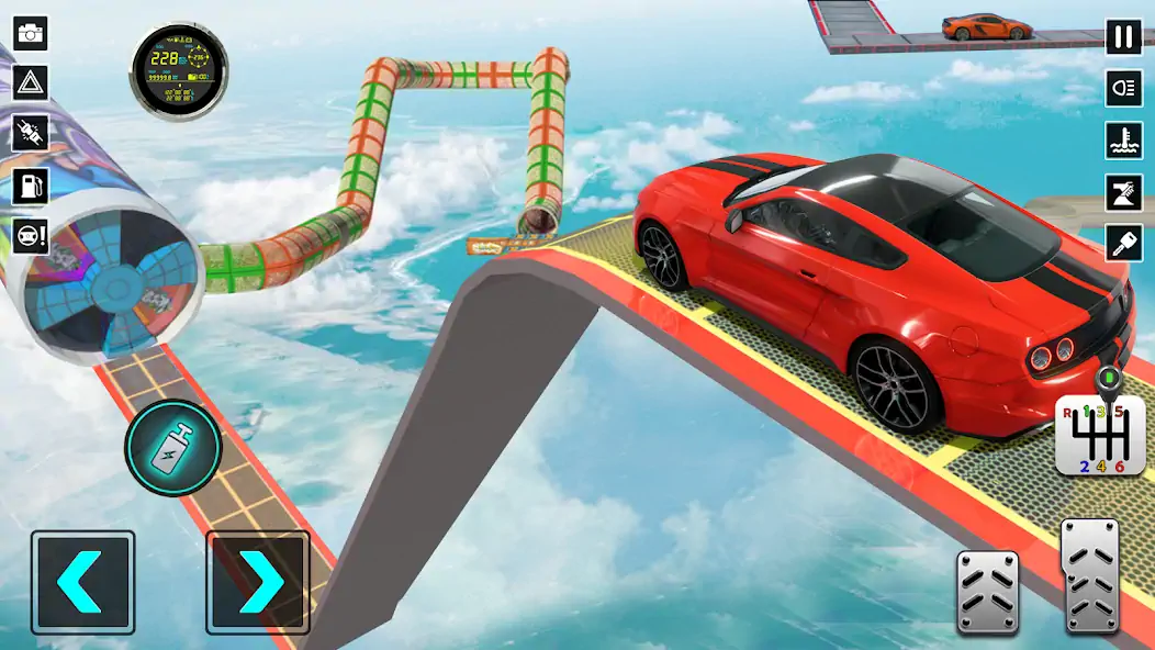 Скачать Ramp Car Game:Crazy Car Racing [MOD Бесконечные монеты] на Андроид