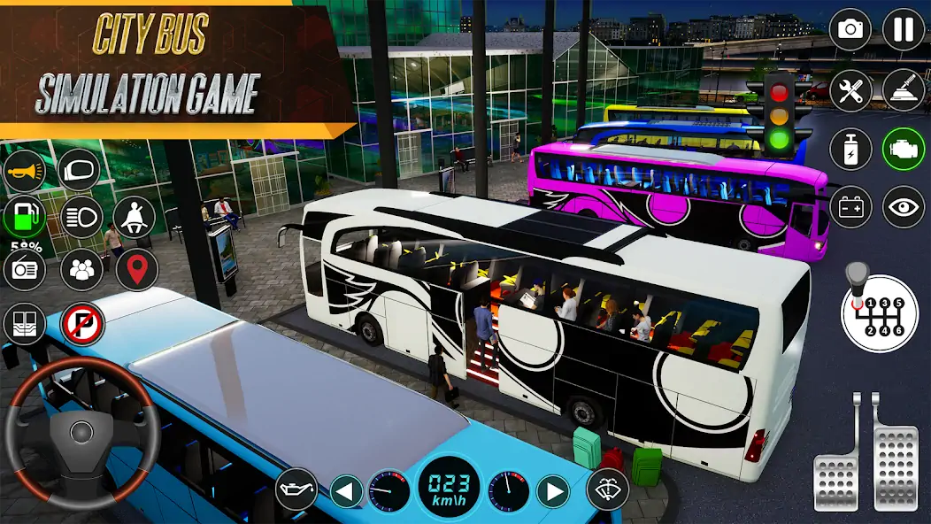 Скачать Real City Bus Simulator Games [MOD Бесконечные монеты] на Андроид