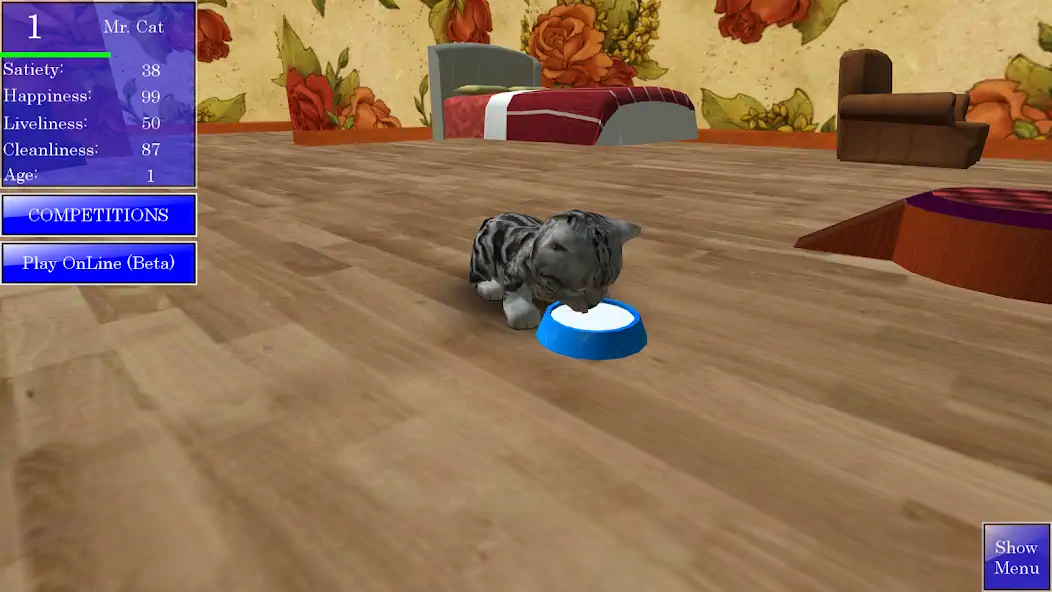 Скачать Cute Pocket Cat 3D [MOD Много денег] на Андроид