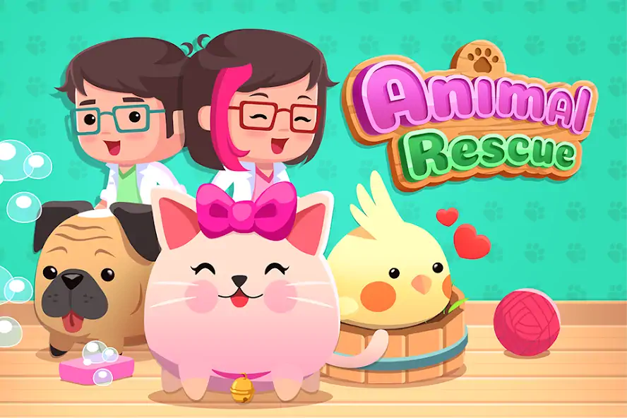 Скачать Animal Rescue: Pet Shop Story [MOD Много монет] на Андроид