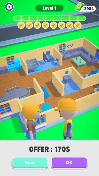 Скачать Home Builder 3D ! [MOD Бесконечные монеты] на Андроид