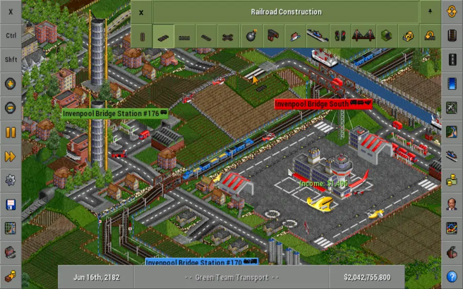 Скачать OpenTTD [MOD Бесконечные монеты] на Андроид