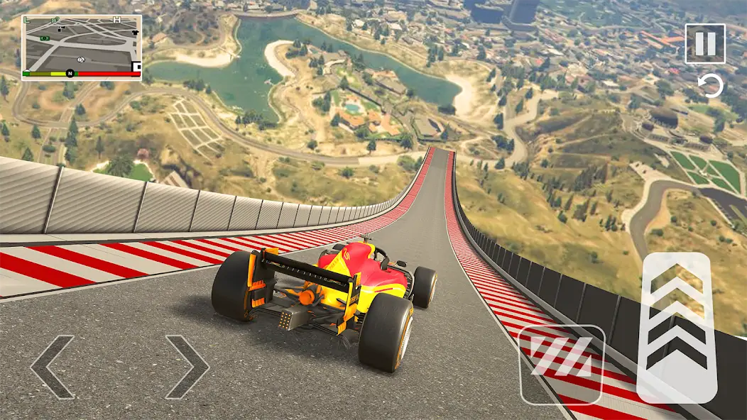 Скачать Formula Car Stunt - Car Games [MOD Много монет] на Андроид