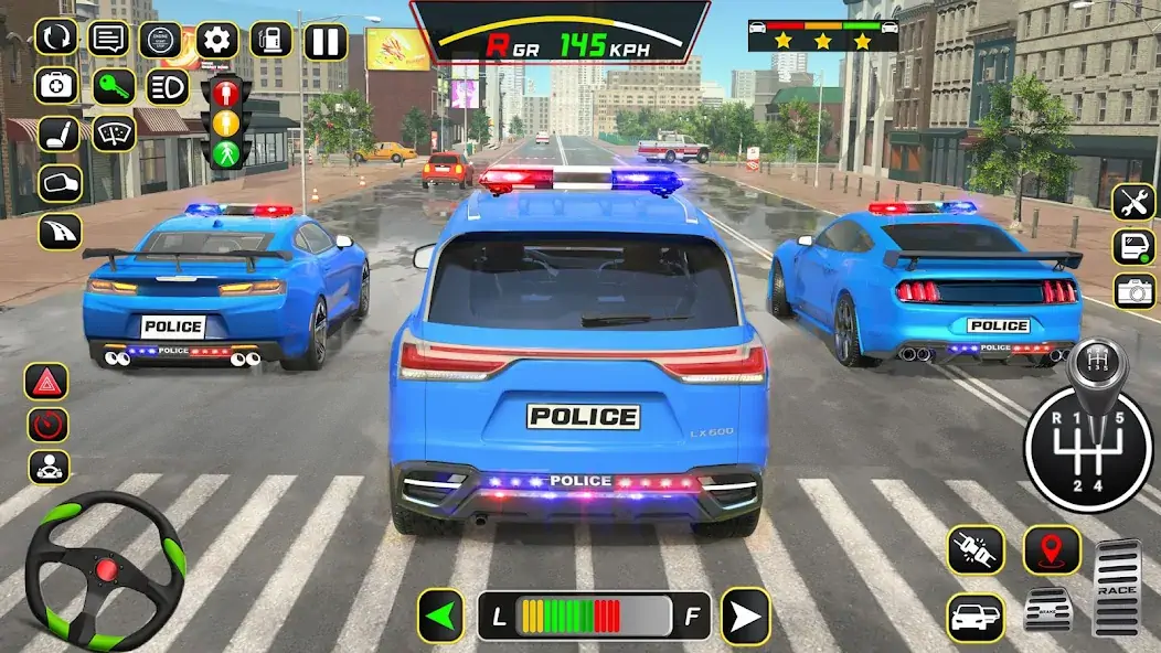 Скачать Police Car Driving School Game [MOD Бесконечные деньги] на Андроид
