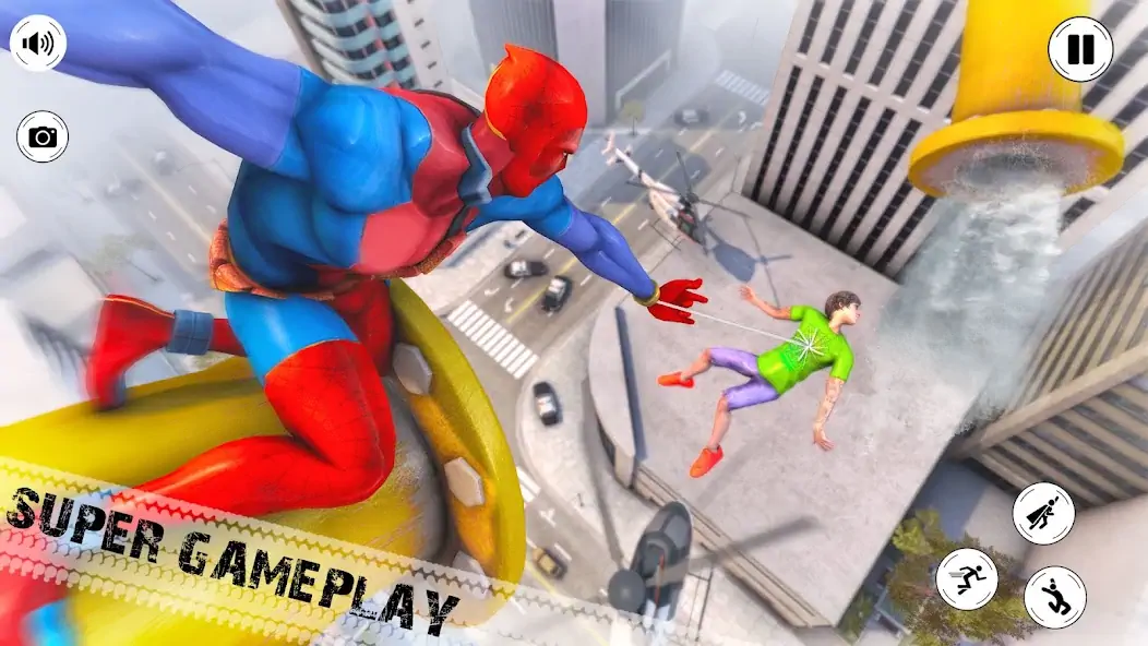 Скачать Flying Superhero Robot Games [MOD Бесконечные монеты] на Андроид