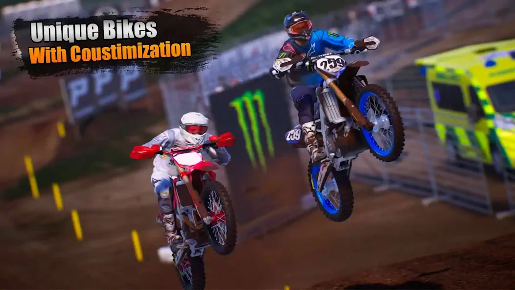 Скачать Motocross Bike Racing Games 3D [MOD Бесконечные монеты] на Андроид