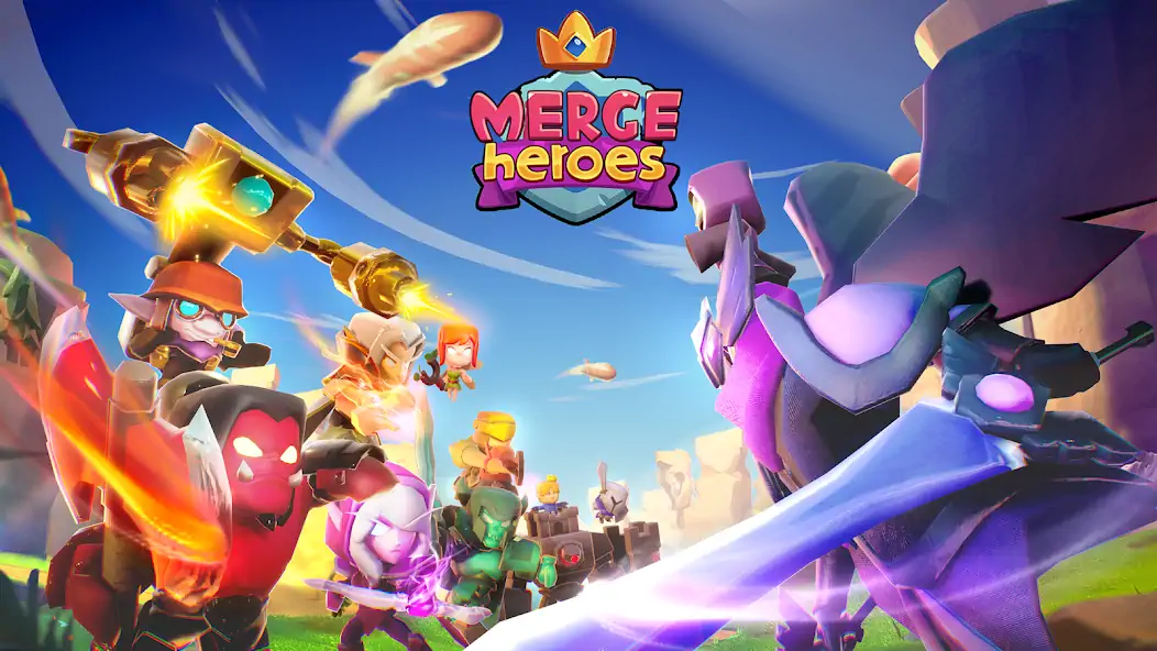 Скачать Merge Heroes: Tower Defense [MOD Много денег] на Андроид