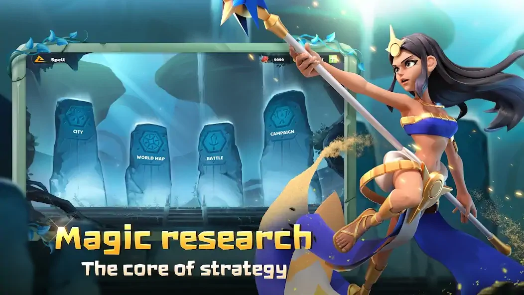 Скачать War of Myths: The Magic Era [MOD Много монет] на Андроид