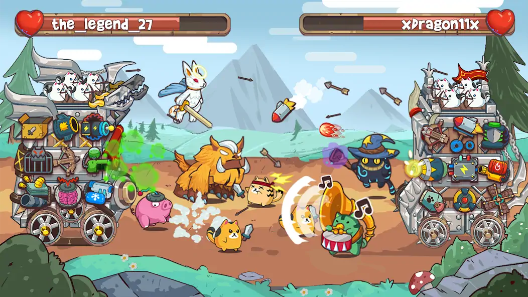 Скачать CatTower Idle TD: Battle Arena [MOD Много денег] на Андроид