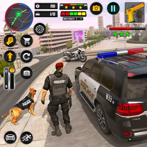 Скачать Полицейская машина США игры [MOD Много монет] на Андроид