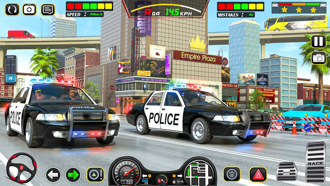 Скачать Полицейская машина США игры [MOD Много монет] на Андроид