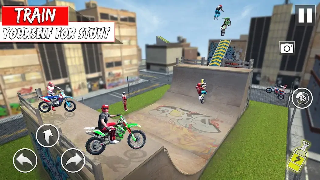Скачать Bike Stunt Ramp Game Bike Jump [MOD Много денег] на Андроид