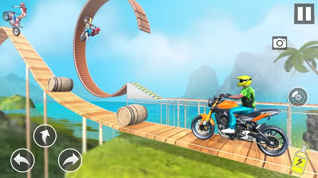 Скачать Bike Stunt Ramp Game Bike Jump [MOD Много денег] на Андроид