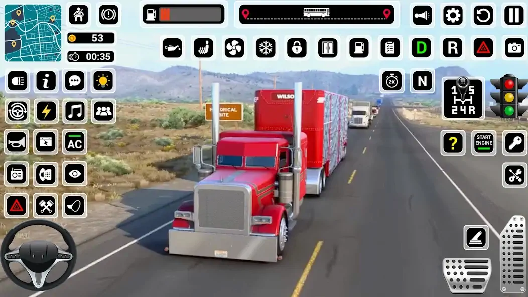 Скачать American Cargo Truck Driving [MOD Много денег] на Андроид