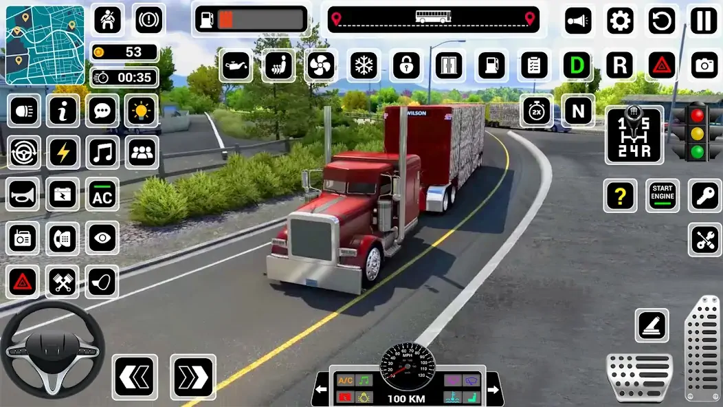 Скачать American Cargo Truck Driving [MOD Много денег] на Андроид