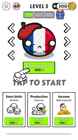 Скачать Country Balls Io: Battle Arena [MOD Бесконечные деньги] на Андроид