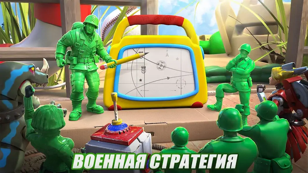 Скачать Army Men Defense [MOD Много денег] на Андроид