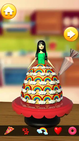 Скачать Doll Cake Dress Up Games 3D [MOD Бесконечные монеты] на Андроид